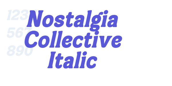 Nostalgia Collective Italic font free