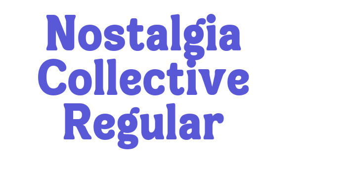 Nostalgia Collective Regular Font