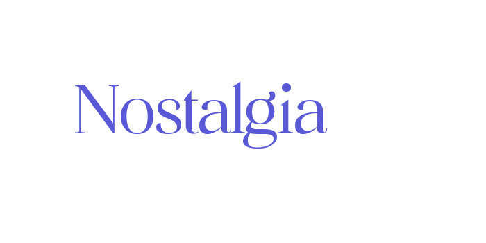 Nostalgia Font