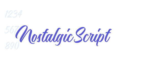 Nostalgic Script font free