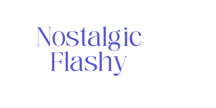 Nostalgic Flashy Font Download