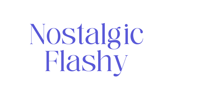 Nostalgic Flashy Font