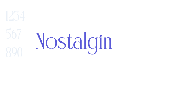 Nostalgin font free