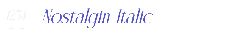 Nostalgin Italic-font