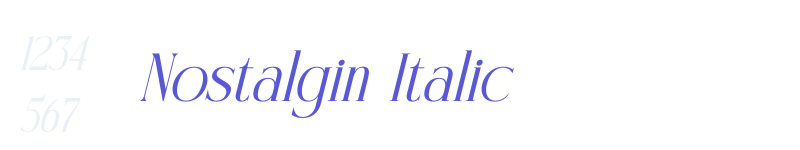 Nostalgin Italic-related font