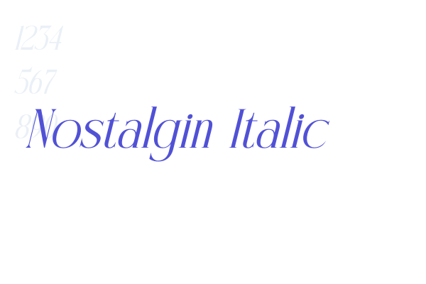 Nostalgin Italic