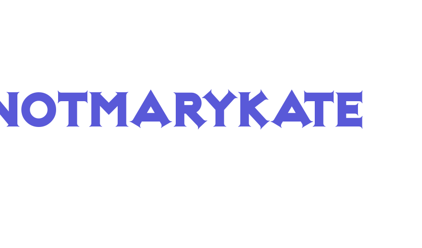 NotMaryKate Font Download