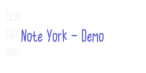 Note York – Demo-font-download