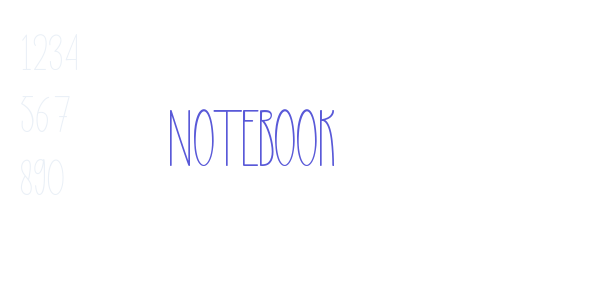 Notebook font free