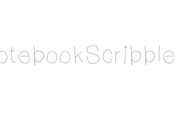 NotebookScribble Font