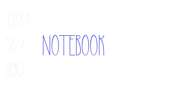 Notebook Font