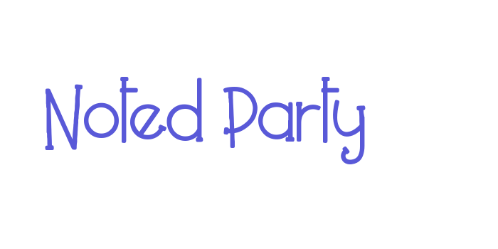 Noted Party Font Download