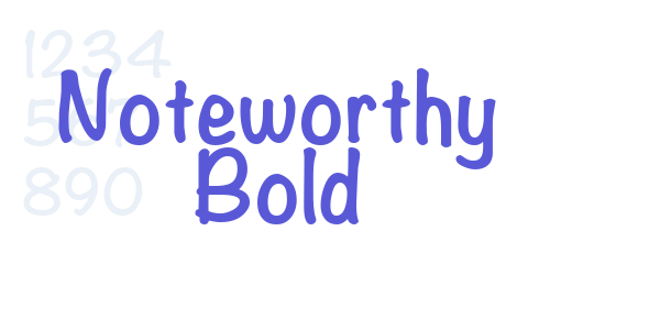 Noteworthy Bold font