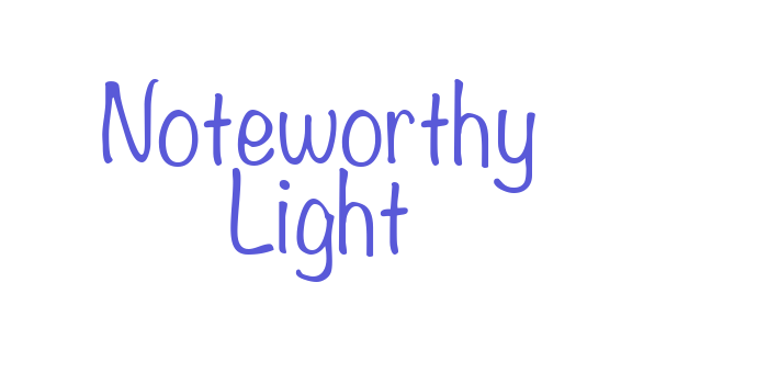 Noteworthy Light Font Download