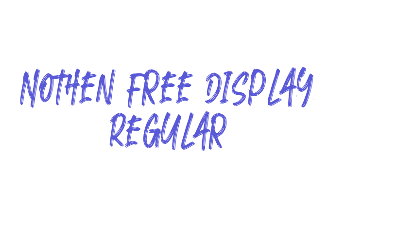 Nothen Free Display Regular Font