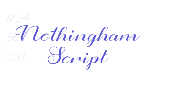 Nothingham Script font free