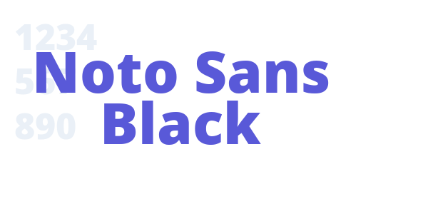 Noto Sans Black font