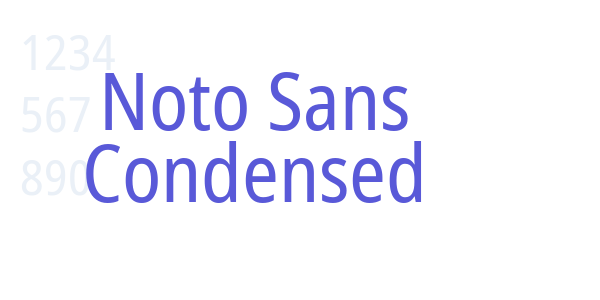 Noto Sans Condensed font