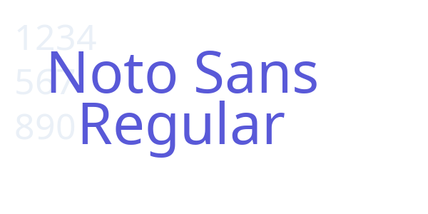 Noto Sans Regular font