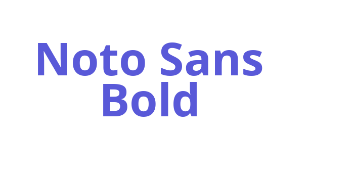 Noto Sans Bold Font Download