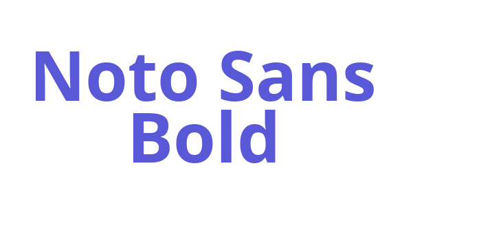 Noto Sans Bold Font