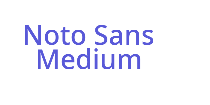 Noto Sans Medium Font Download