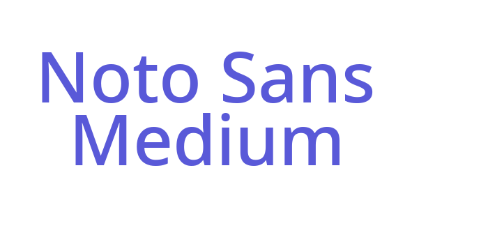 Noto Sans Medium Font