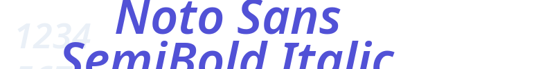 Noto Sans SemiBold Italic-font