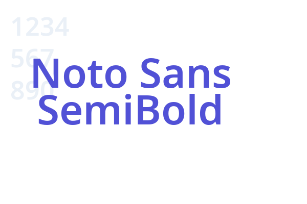 Noto Sans SemiBold