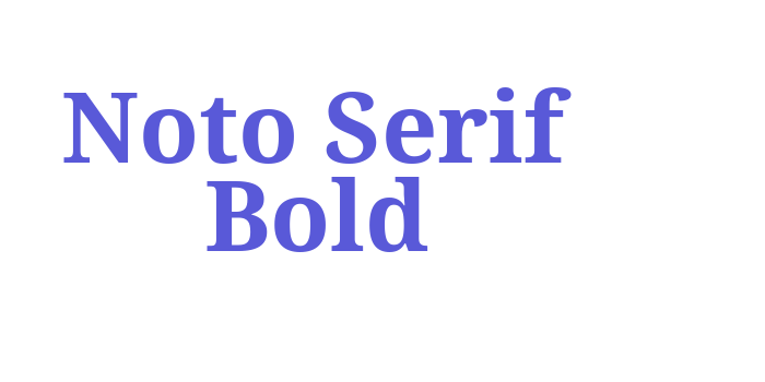 Noto Serif Bold Font Download