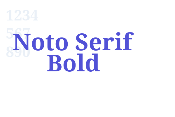 Noto Serif Bold