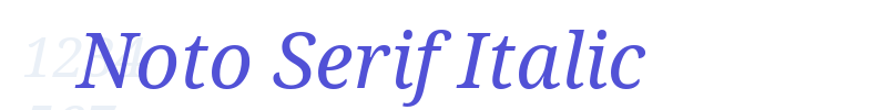 Noto Serif Italic-font