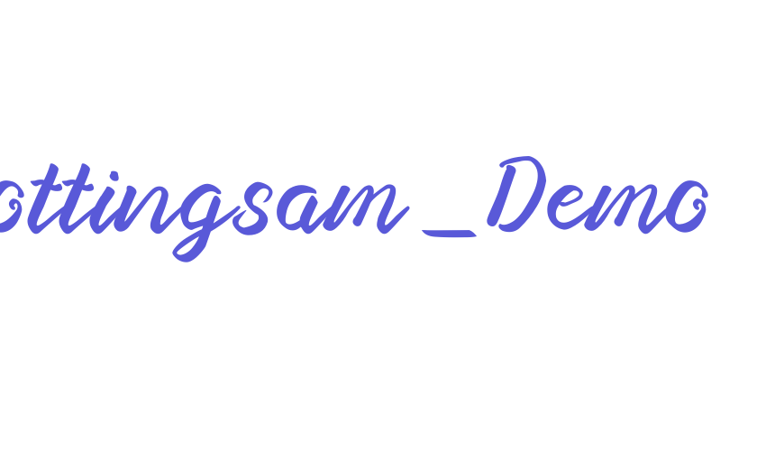 Nottingsam_Demo Font