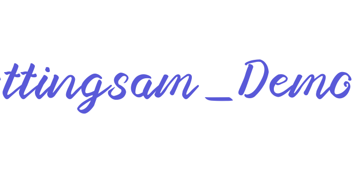 Nottingsam_Demo Font Download