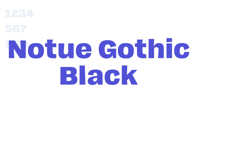 Notue Gothic Black-font-download