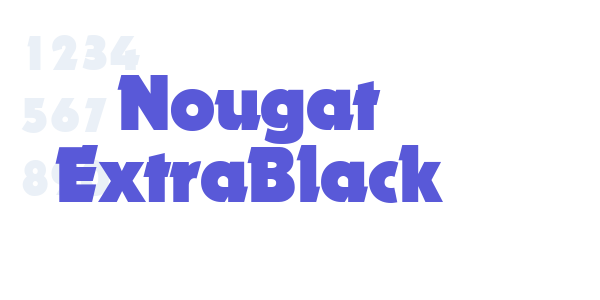 Nougat ExtraBlack font free