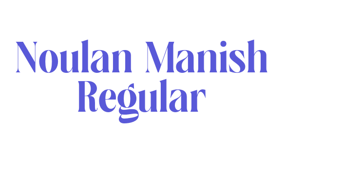 Noulan Manish Regular Font Download