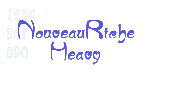 NouveauRiche Heavy font free