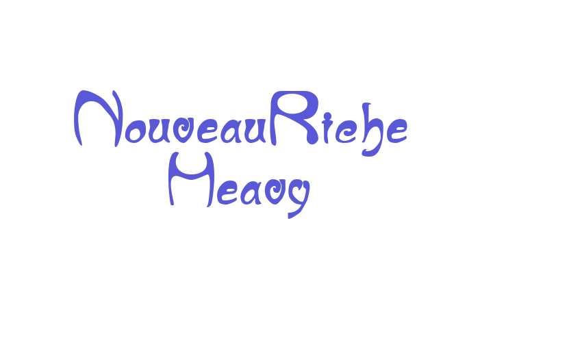 NouveauRiche Heavy Font