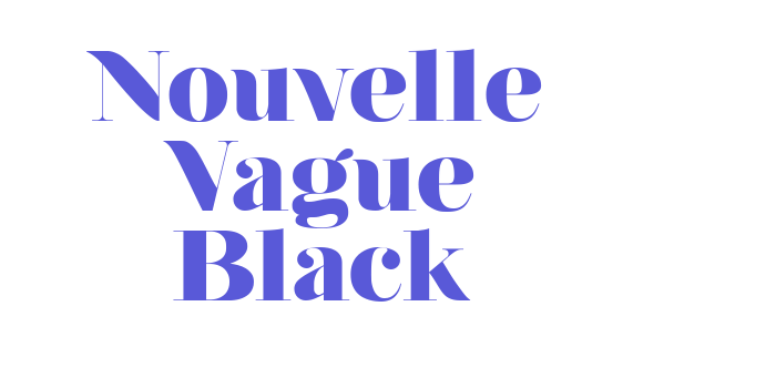 Nouvelle Vague Black Font Download