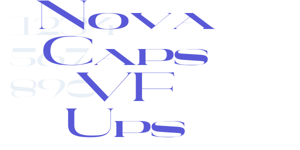 Nova Caps VF Ups font free