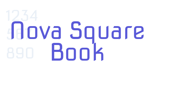 Nova Square Book font free