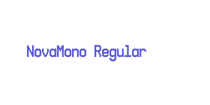 NovaMono Regular Font Download