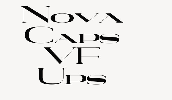 Nova Caps VF Ups Font