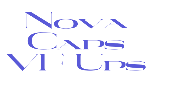 Nova Caps VF Ups Font Download