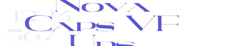 Nova Caps VF Ups-related font