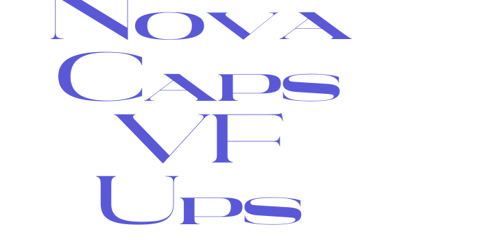 Nova Caps VF Ups Font