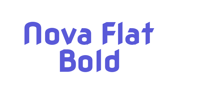 Nova Flat Bold Font