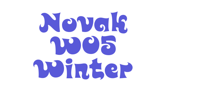 Novak W05 Winter Font Download