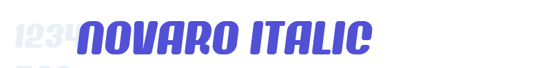 Novaro Italic-font